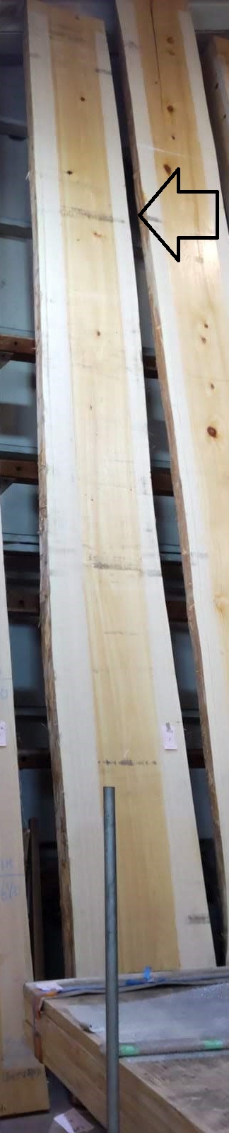 一枚板 桧（檜、ひのき）材　粗木材カウンター、テーブル用天板　セール 7000 ×700 mm