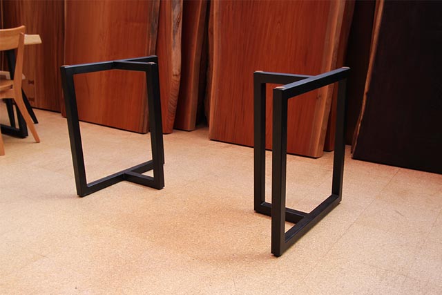 T字脚 黒塗装 2脚1組 T字脚 黒塗装 2脚1組