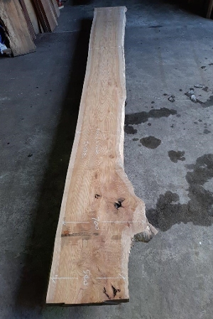 一枚板 欅（けやき・ケヤキ）粗木材　カウンター、テーブル用天板　セール￥350,000（税別） 5000 ×540~700 ~640mm