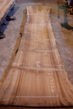 一枚板 楠DIY粗木材　カウンター、テーブル用天板　セール￥500,000（税別） 3550 ×730~750~920 mm