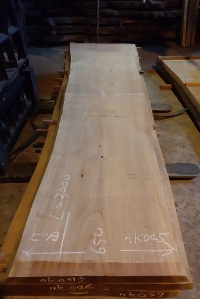 一枚板 欅（けやき・ケヤキ）粗木材　カウンター、テーブル用天板　セール￥400,000（税別） 3000 ×650~680 ~870mm