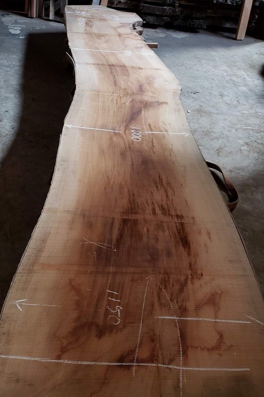 天然木 新潟工場 けやき材 一枚板 カウンター、テーブル用天板 セール