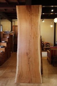 一枚板 山桜（ヤマザクラ）材テーブル用天板2270×670~785 mm