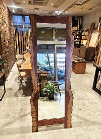 天然木　東京　新宿　東五軒町店　アフリカンローズ材　一枚板　セール　姿見　鏡　ミラー