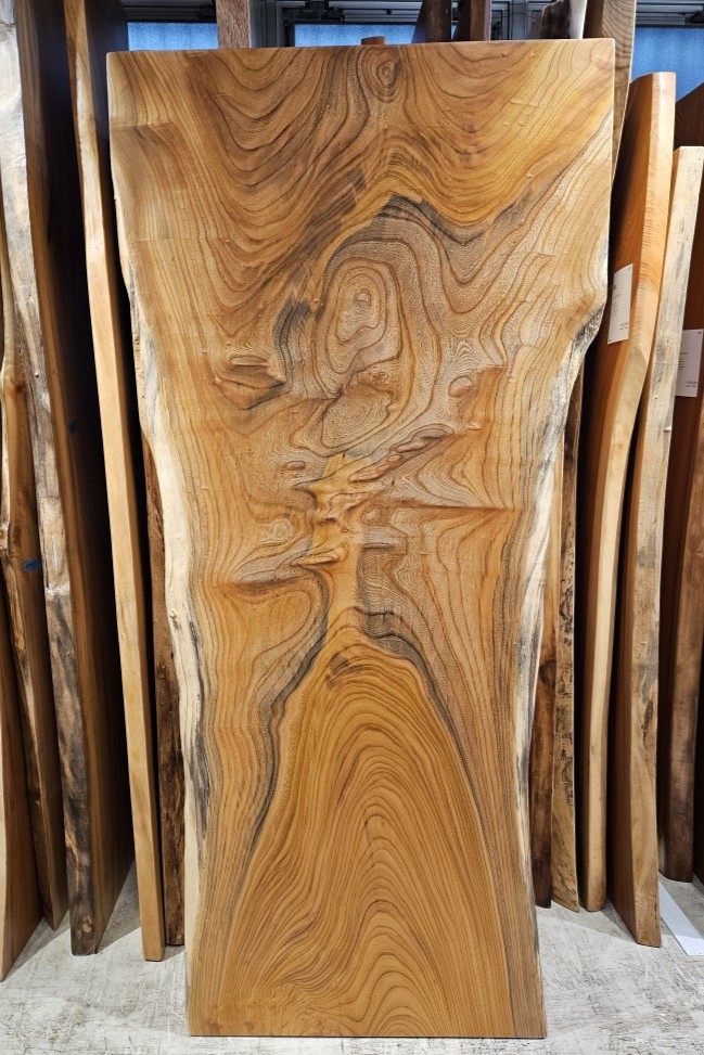 天然木 東京 新宿 東五軒町展示 モンキーポット材 一枚板 テーブル用天