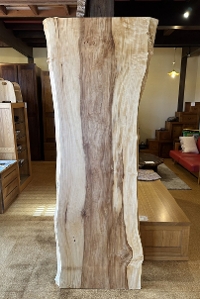 一枚板 栃(とち)材テーブル用天板 2060×575~710mm