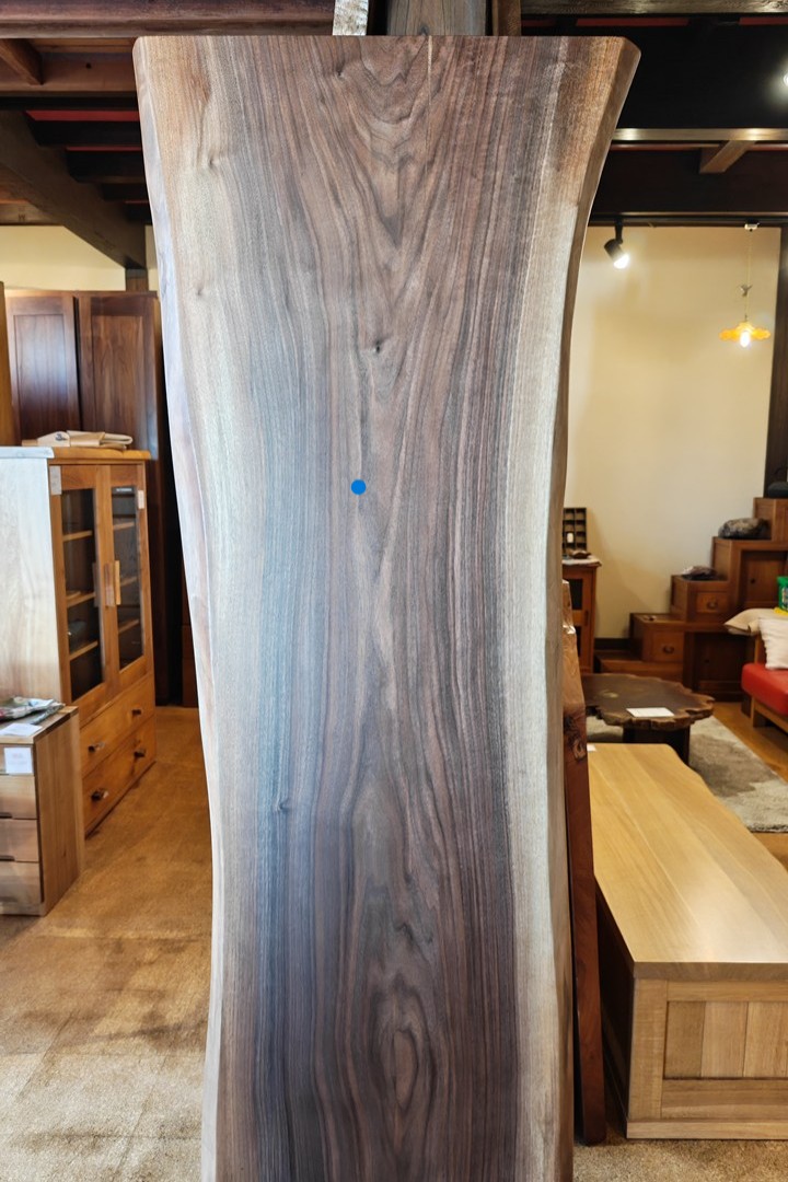 神奈川県 海老名店展示 一枚板 ブラックウォールナット材 テーブル用天