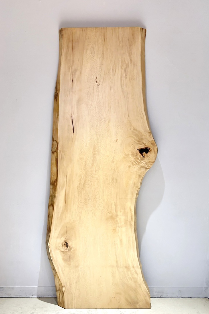 一枚板 栃（トチ）材テーブル用天板 2275×600~800 mm 一枚板テーブル