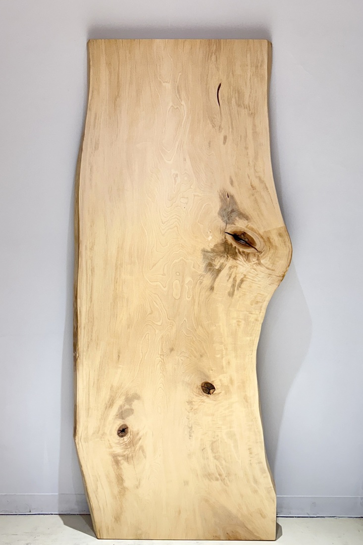 一枚板 栃（トチ）材テーブル用天板 2100×710~890 mm 一枚板テーブル