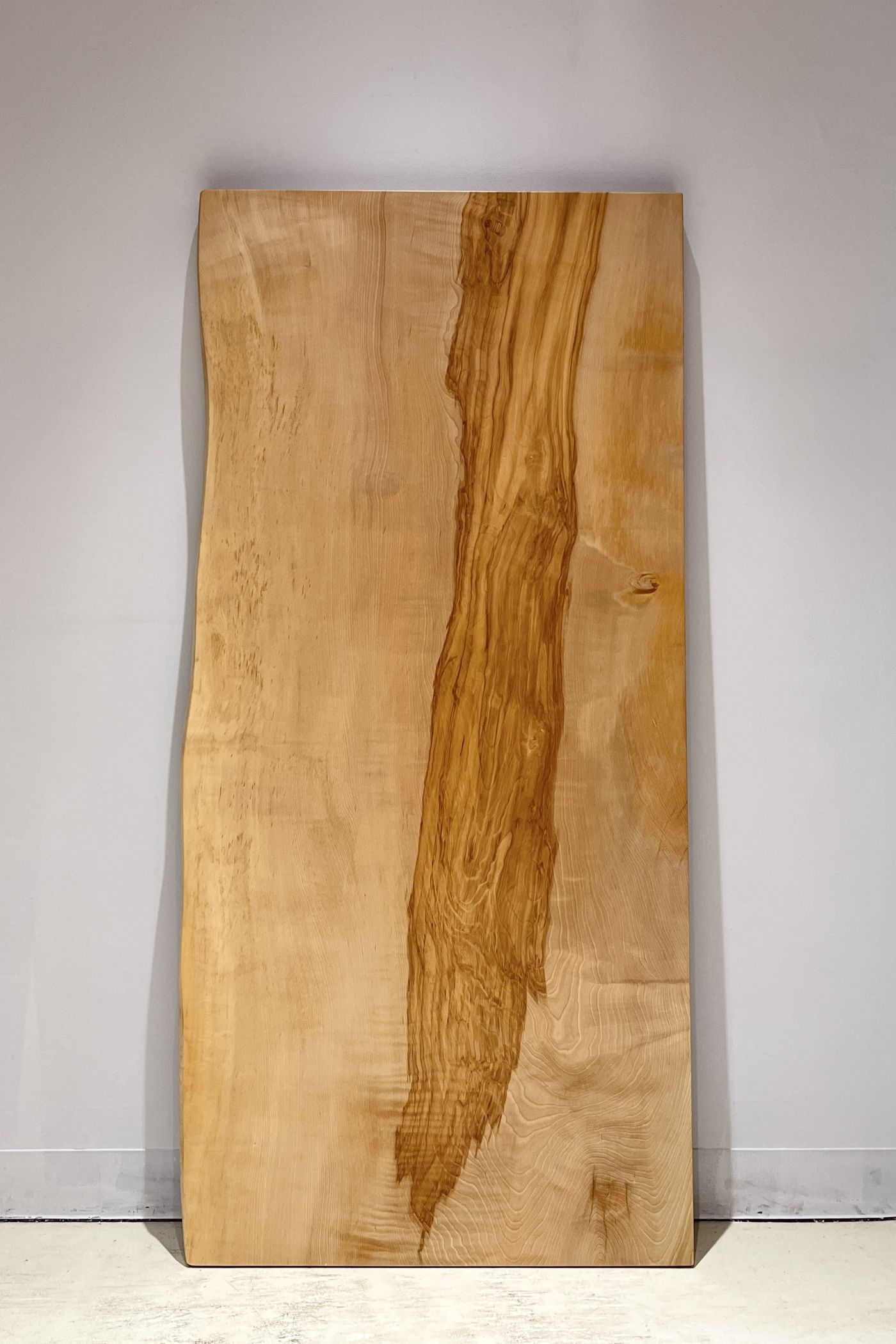 一枚板 栃（トチ）材テーブル用天板 1515×705~715~695 mm 一枚板