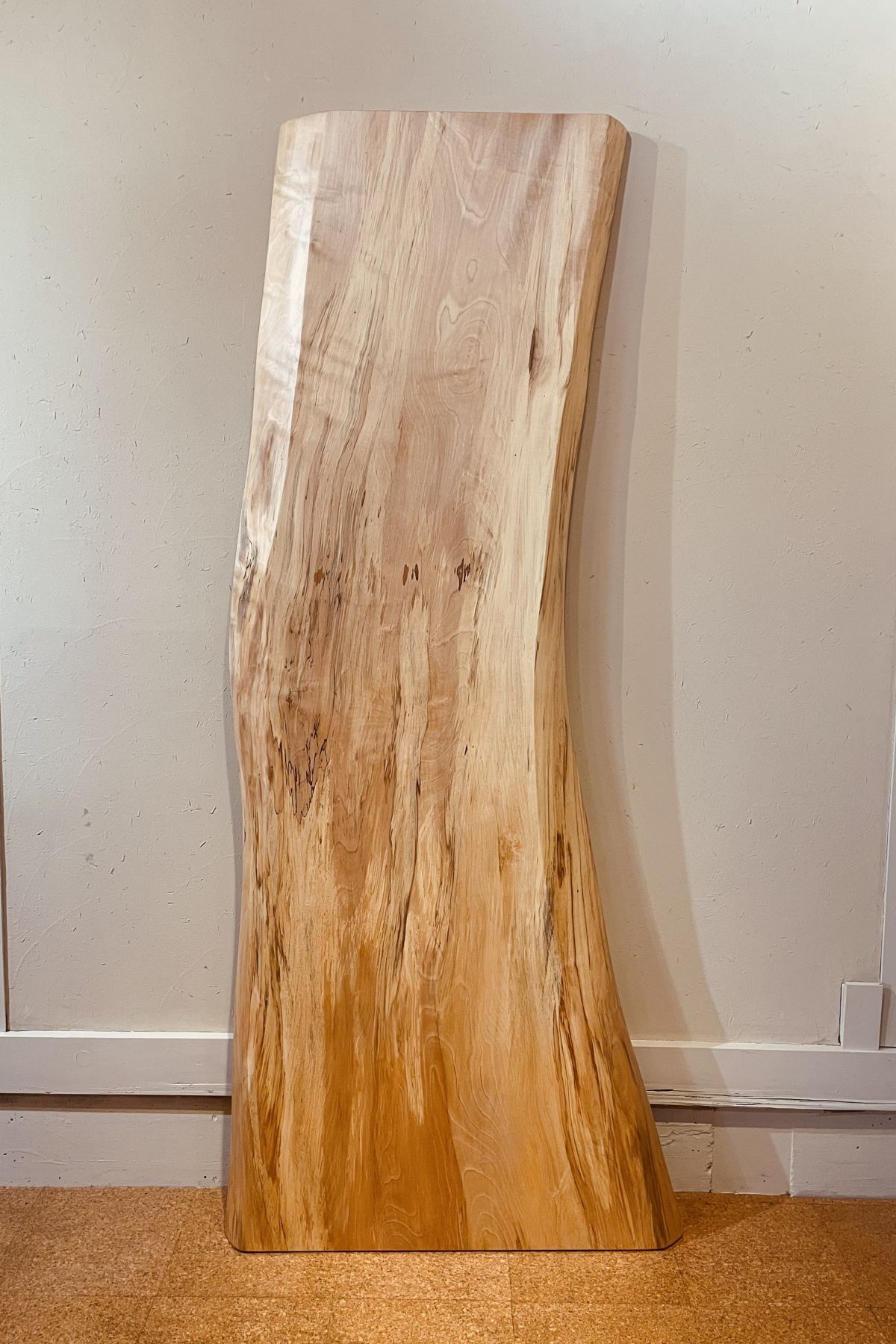 一枚板 栃（トチ）材テーブル用天板 1995×480~770 mm 一枚板テーブル