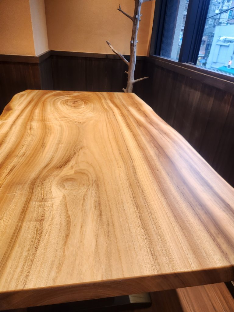楠　一枚板　ダイニングテーブル